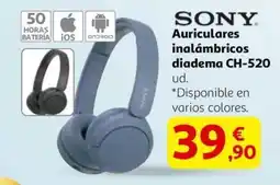 Alcampo SONY Auriculares inalámbricos diadema CH-520 oferta