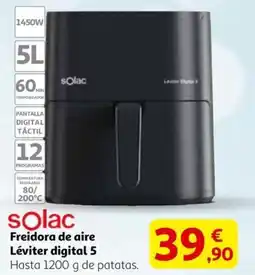 Alcampo SOLAC Freidora de aire Léviter digital 5 oferta