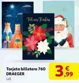 Alcampo Tarjeta billetero 760 draeger oferta