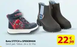 Alcampo STITCH o SPIDERMAN Bota oferta
