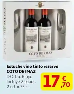 Alcampo COTO DE IMAZ Estuche vino tinto reserva oferta