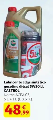 Alcampo CASTROL Lubricante Edge sintético gasolina diésel 5W30 LL oferta