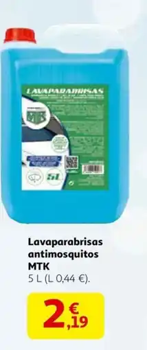 Alcampo MTK Lavaparabrisas antimosquitos oferta