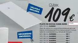 BigMat Plato de ducha cubik nube oferta