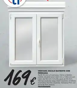 BigMat Ventana oscilo batiente con persiana oferta