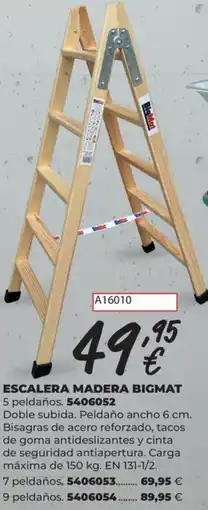 BigMat BIGMAT Escalera madera oferta