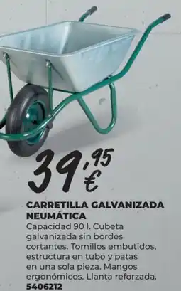 BigMat Carretilla galvanizada neumática oferta
