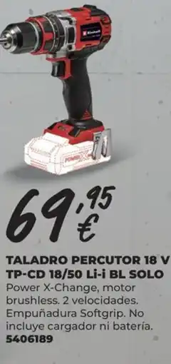 BigMat Taladro percutor 18 v tp-cd 18/50 li-i bl solo oferta