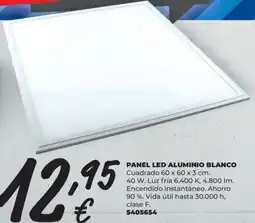 BigMat Panel led aluminio blanco oferta