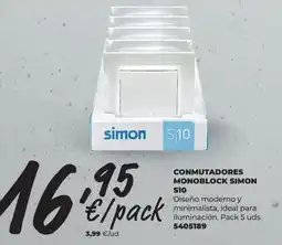 BigMat SIMON Conmutadores monoblock oferta