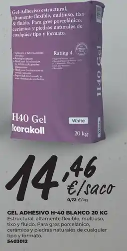 BigMat Gel adhesivo h-40 blanco oferta