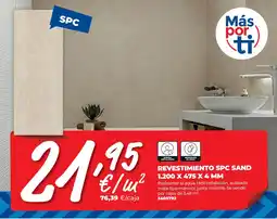 BigMat Revestimiento spc sand 1.200 x 475 x 4 mm oferta