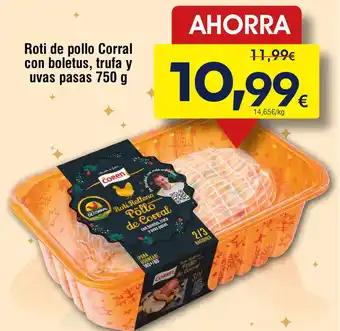 COREN Roti Relleno con más estrellas con boletus, trufa yuvas pasas