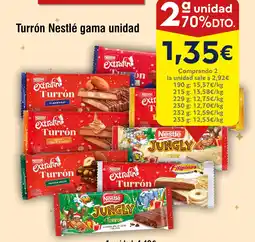 FROIZ NESTLE Turrón gama oferta