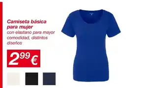 Camiseta básica para mujer