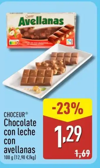 CHOCEUR Chocolate con leche con avellanas