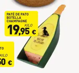 Hiperber Paté de pato botella champagne oferta