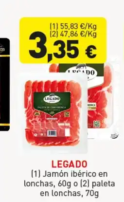 Hiperber LEGADO Jamón ibérico en lonchas o paleta en lonchas oferta