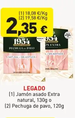 Hiperber LEGADO Jamón asado Extra o Pechuga de pavo oferta