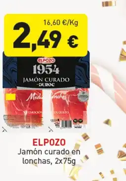 Hiperber ELPOZO Jamón curado en lonchas oferta