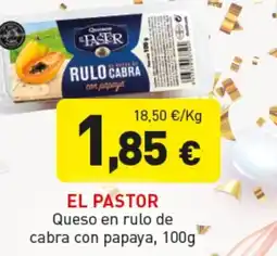 Hiperber EL PASTOR Queso en rulo de cabra con papaya oferta
