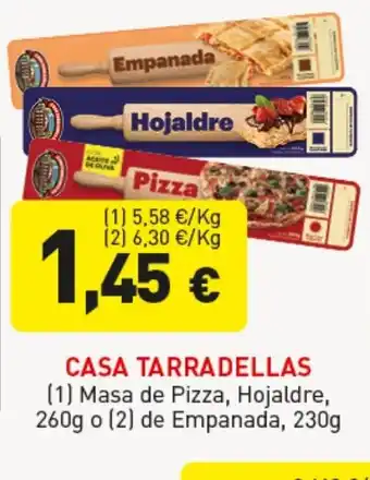 Hiperber CASA TARRADELLAS (1) Masa de Pizza, Hojaldre o de Empanada oferta