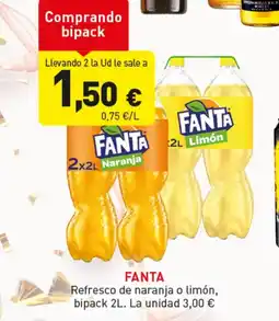 Hiperber FANTA Refresco de naranja o limón oferta