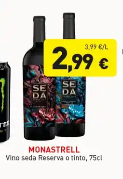 Hiperber MONASTRELL Vino seda Reserva o tinto oferta