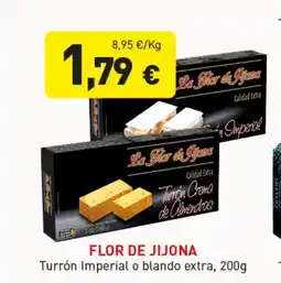 Hiperber FLOR DE JIJONA Turrón Imperial o blando extra oferta