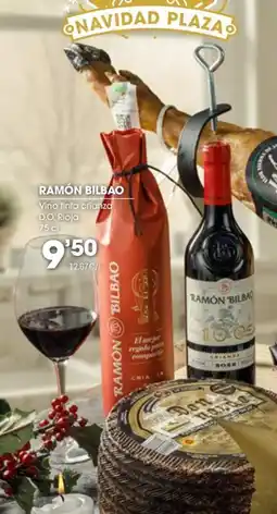 Supermercados Plaza RAMÓN BILBAO Vino tinto crianza D.O. Rioja oferta