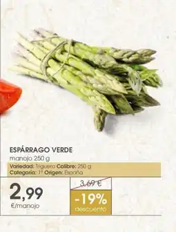 Supermercados Plaza Espárrago verde oferta