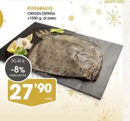 Supermercados Plaza Rodaballo oferta