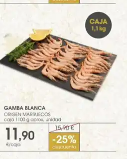 Supermercados Plaza Gamba blanca oferta