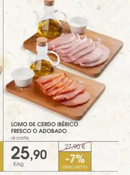 Supermercados Plaza Lomo de cerdo ibérico fresco o adobado oferta