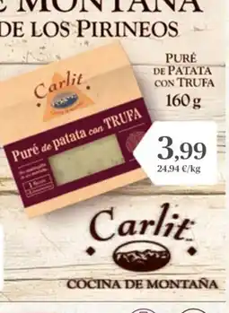 Supermercados Plaza Puré de patata con trufa oferta