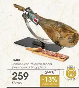 Supermercados Plaza JABU Jamón Gran Reserva Esencia oferta