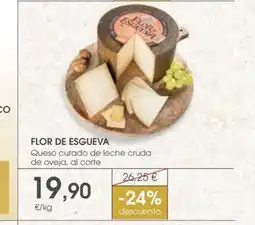 Supermercados Plaza FLOR DE ESGUEVA Queso curado de leche cruda de oveja, al corte oferta