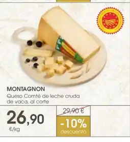Supermercados Plaza MONTAGNON Queso Comté de leche cruda de vaca, al corte oferta