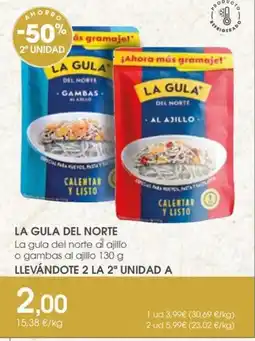 Supermercados Plaza LA GULA DEL NORTE La gula del norte al ajillo o gambas al ajillo oferta