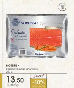 Supermercados Plaza NORDFISH Salmón noruego ahumado oferta