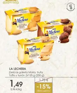 Supermercados Plaza LA LECHERA Delicas galleta Maria, trufa, toffe y turrón oferta