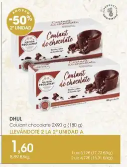 Supermercados Plaza DHUL Coulant chocolate oferta