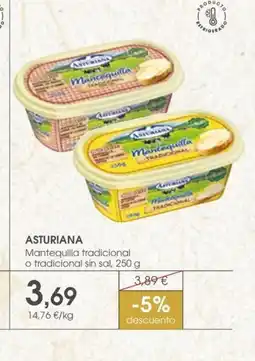 Supermercados Plaza ASTURIANA Mantequilla tradicional o tradicional sin sal oferta