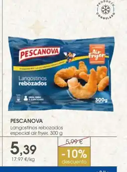 Supermercados Plaza PESCANOVA Langostinos rebozados especial air fryer oferta