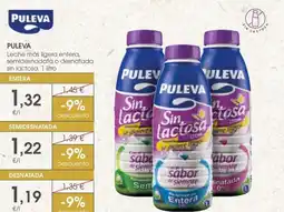 Supermercados Plaza PULEVA Leche más ligera entera, semidesnadata o desnatada sin lactosa oferta