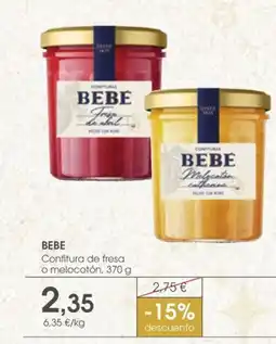Supermercados Plaza BEBE Confitura de fresa o melocotón oferta
