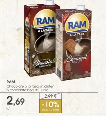 RAM Chocolate a la taza sin gluten o chocolate biscuits