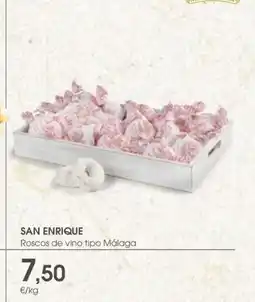 Supermercados Plaza SAN ENRIQUE Roscos de vino tipo Málaga oferta