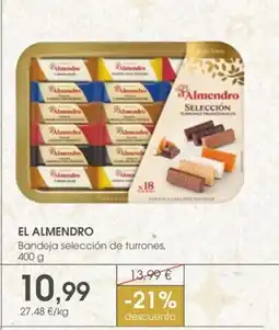Supermercados Plaza EL ALMENDRO Bandeja selección de turrones oferta