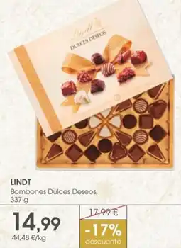 Supermercados Plaza LINDT Bombones Dulces Deseos oferta